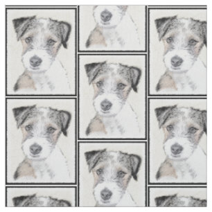 Tissu Peinture approximative de Russell Terrier - art