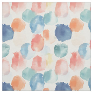 Tissu Peinture arc-en-ciel boho sur blanc