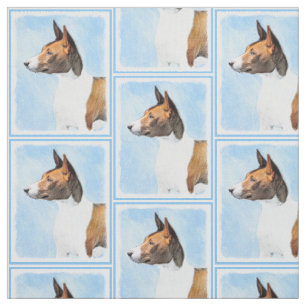 Tissu Peinture Basenji - Belle Art Original