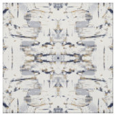 Tissu Peinture Bleu Blanc et Brush Or (Échantillon)