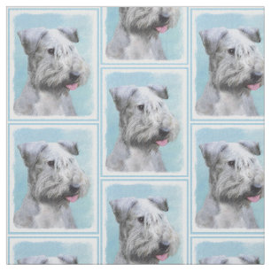 Tissu Peinture Cesky Terrier - Cute Original Chien Art