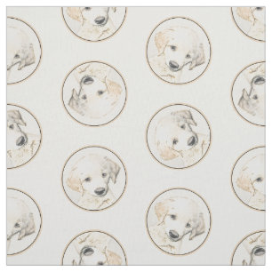 Tissu Peinture Chien d'origine Peinture Chien d'or Retri