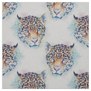 Tissu Peinture couleur Leopard moderne