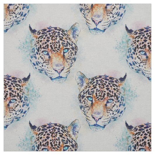 Tissu Peinture couleur Leopard moderne (Échantillon)