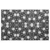 Tissu Peinture d'aquarelle Rose en noir blanc (Yard)