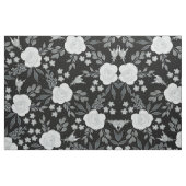 Tissu Peinture d'aquarelle Rose en noir blanc (Fat Quarter)