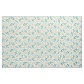 Tissu Peinture d'aquarelle Turquoise et orange (Yard)