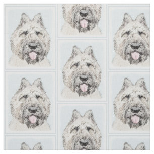 Tissu Peinture de Bouvier des Flandres - Art original du