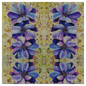 Tissu Peinture de fleurs de delphinium (Fermer)