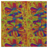 Tissu Peinture de fleurs de delphinium (Fermer)