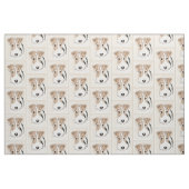 Tissu Peinture de Fox Terrier de fil - art original (Fat Quarter)