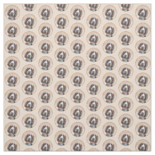 Tissu Peinture de Spinone Italiano - Beau Chien original