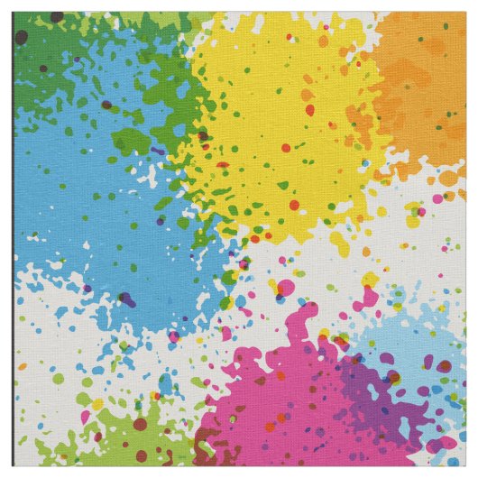 Tissu Peinture design colorée (Échantillon)