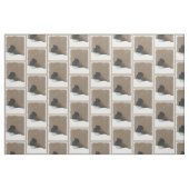 Tissu Peinture Junco foncée - Art original pour oiseaux (Fat Quarter)