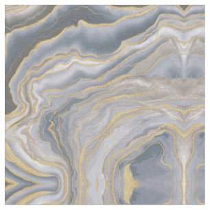 Tissu Peinture Liquide Gris Or Fluide