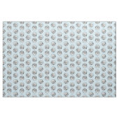 Tissu Peinture Lowchen Argent et Crème Art original Chie (Yard)