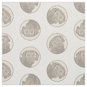 Tissu Peinture originale de chien par Retriever de Chesa