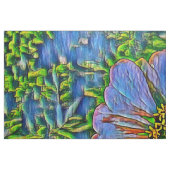 Tissu Peinture pourpre de fleur (Fat Quarter)