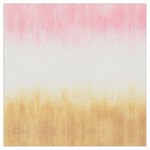 Tissu Peinture rose et jaune : l'art moderne