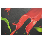 Tissu Peinture rouge verte (Fat Quarter)