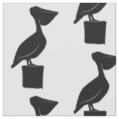 Tissu Pélican sur un courrier en silhouette (fermé)