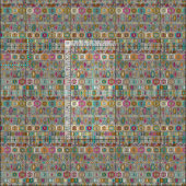 Tissu pembe de kilim (Carreau)