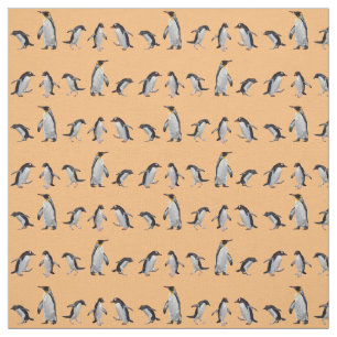 Tissu Penguin Party (Orange)