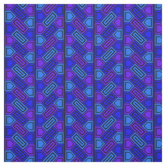 Tissu Penta Motif bleu (Échantillon)