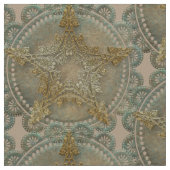 Tissu Pentacle de fleurs Pagan Wiccan (Détail)