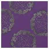 Tissu Pentacules d'argent Pagan Goth Altar Fabric (Fermer)