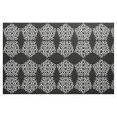 Tissu Pentagone blanc sur noir (Fat Quarter)