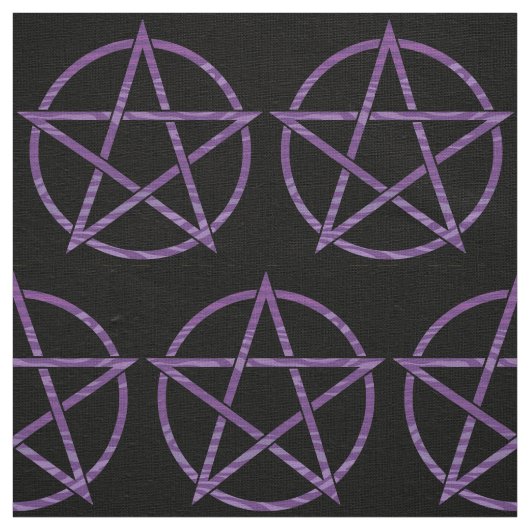 Tissu Pentagone étoilé pourpre de zèbre (Échantillon)