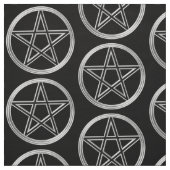 Tissu Pentagramme argenté (Échantillon)
