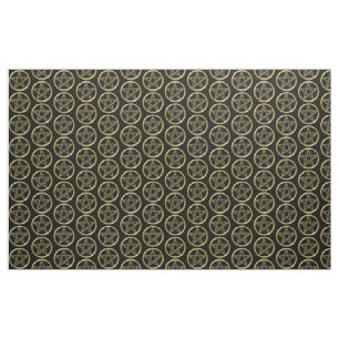 Tissu Pentagramme doré
