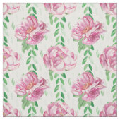 Tissu Peonies d'aquarelle rose (Échantillon)