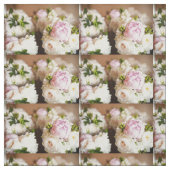 Tissu Peonies rose et crème Fabric (Échantillon)
