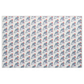 Tissu père Noël dauphins (Yard)