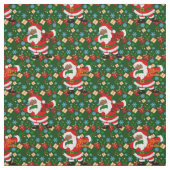 Tissu père Noël noire (Échantillon)