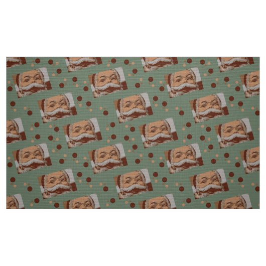 Tissu Père Noël vintage (Fat Quarter)