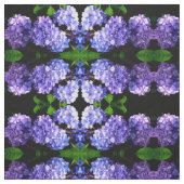 Tissu Périwinkel hydrangeas violet bleu fleur floral (Échantillon)