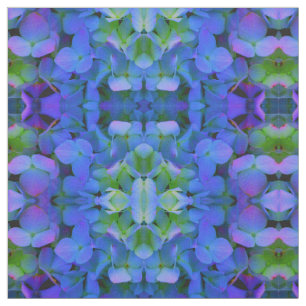 Tissu Périwinkle violet bleu hydrangée- romantique flora