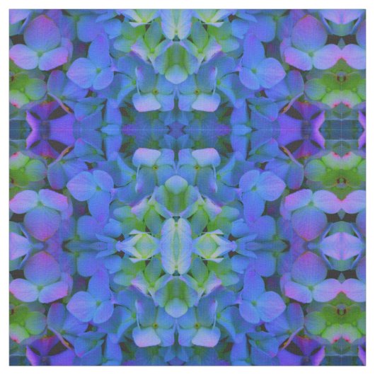 Tissu Périwinkle violet bleu hydrangée- romantique flora (Échantillon)