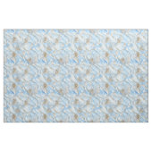 Tissu Perles de soie bleue et d'ivoire (Fat Quarter)