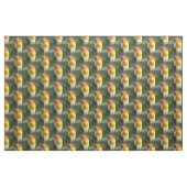 Tissu Perroquet de caïque gonflé par blanc mignon (Fat Quarter)