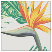 Tissu Perroquet Et Fleurs (Fermer)