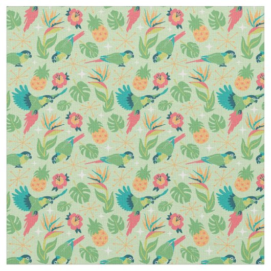 Tissu Perroquet Tiki (Fermer)