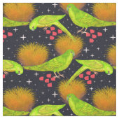 Tissu Perroquets australiens vert néon (Fermer)