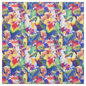 Tissu Perroquets d'aquarelle (Échantillon)