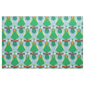 Tissu Perroquets de caricature verte (Fat Quarter)