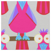 Tissu Perroquets roses et violets (Fermer)